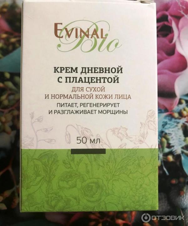 Крем дневной с плацентой Evinal Bio для сухой и нормальной кожи фото