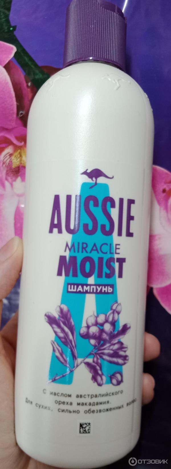 Шампунь Aussie Miracle Moist для сухих и поврежденных волос фото