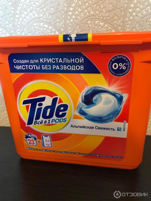 Капсулы для стирки Tide Pods фото