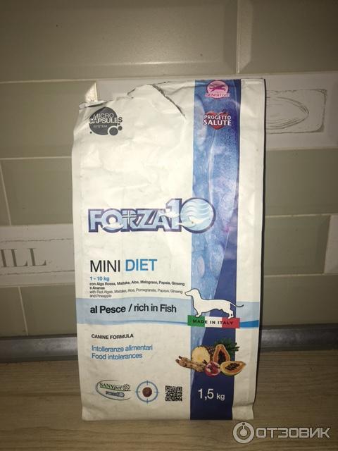Отзыв о Корм для собак Forza10 Mini Diet | Диетический корм для собак с ...