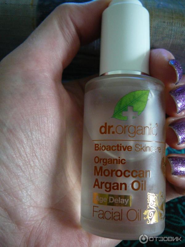 Масло для лица Dr.Organic Moroccan Argan Oil Age Delay Facial Oil фото