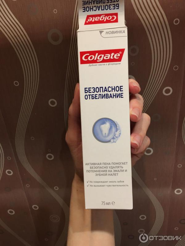 Зубная паста Colgate Безопасное отбеливание фото