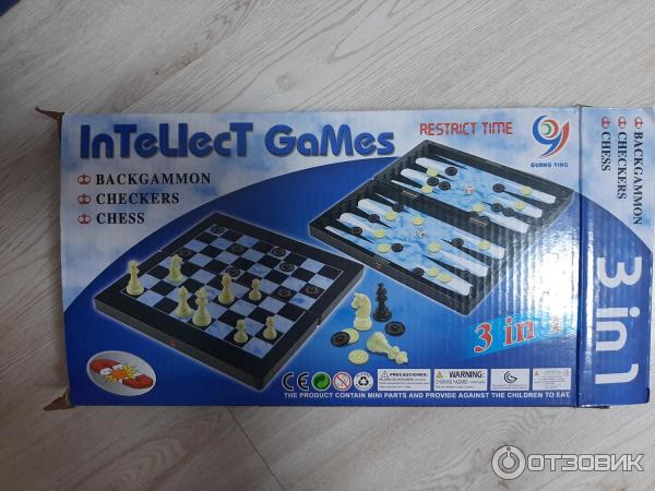 Складной набор Intellect games Chess Set 3 в 1 фото