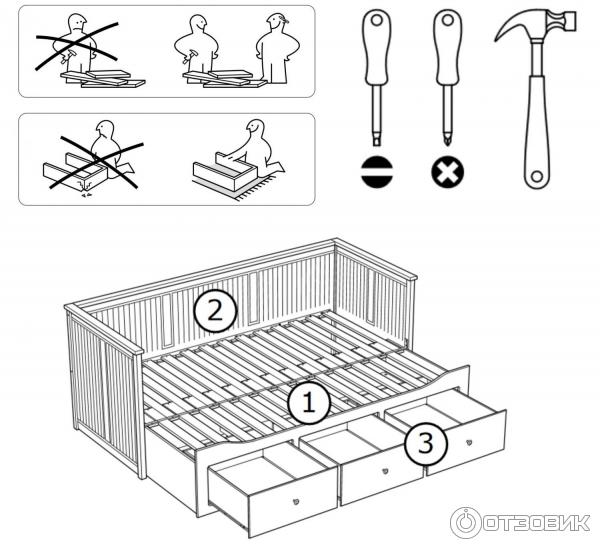 Руководства для IKEA Каркасы кровати