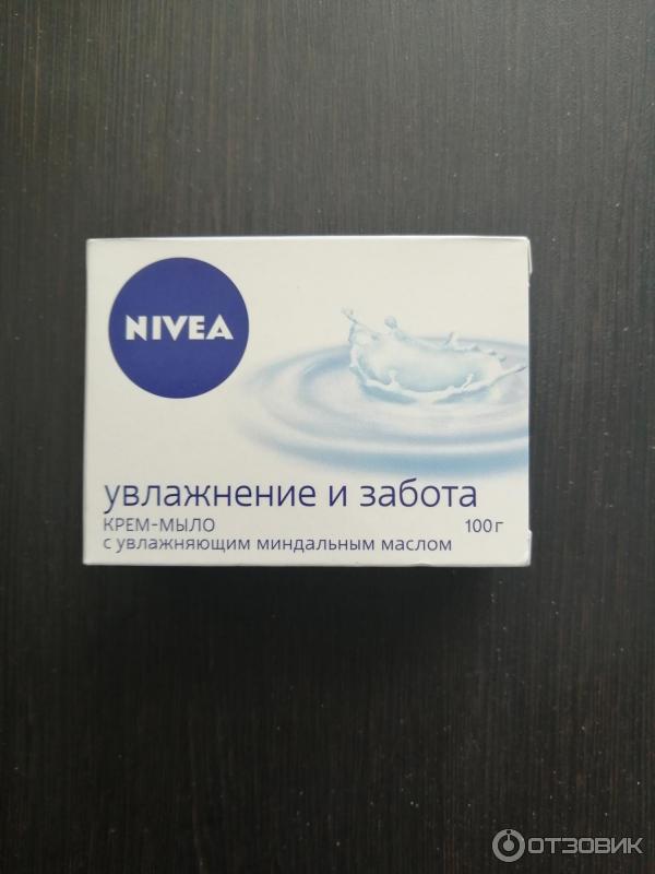 Крем-мыло Nivea Увлажнение и забота с миндальным маслом фото