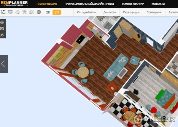 Рем планер дизайн интерьера Отзыв о Remplanner.ru - онлайн-планировщик квартир Спокойно можно сделать дизайн
