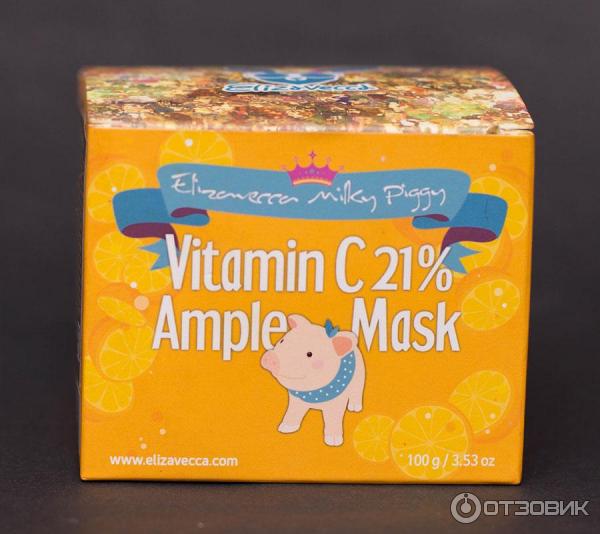 Маска для лица Elizavecca Milky Piggy Vitamin C 21% Ample Mask фото