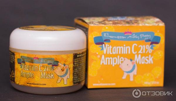 Маска для лица Elizavecca Milky Piggy Vitamin C 21% Ample Mask фото