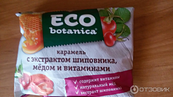 Карамель Eco botanica с экстрактом шиповника, медом и витаминами фото