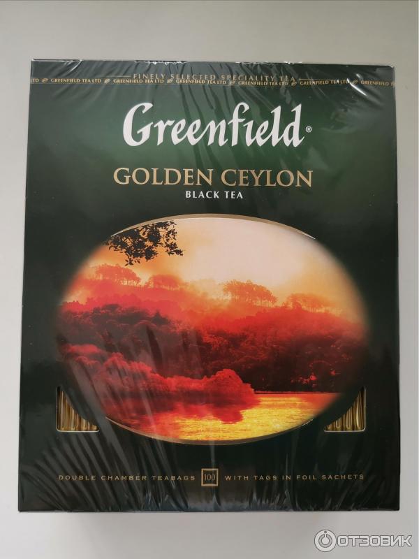 Черный чай Greenfield Golden Ceylon в пакетиках фото