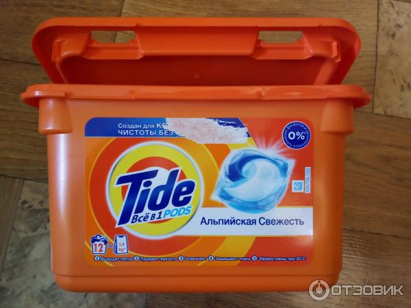 Капсулы для стирки Tide 3in1 Альпийская свежесть фото