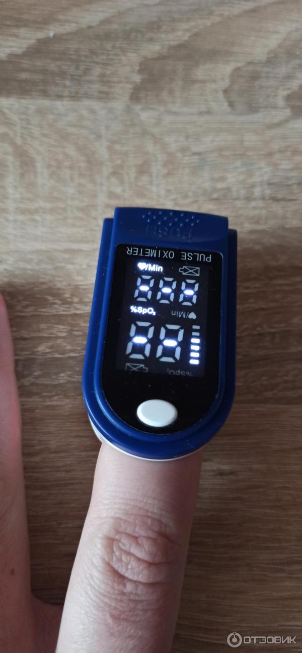 Пульсоксиметр на палец Fingertip Pulse Oximeter фото