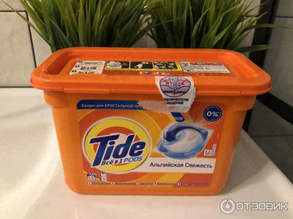 Капсулы для стирки Tide 3in1 Альпийская свежесть фото