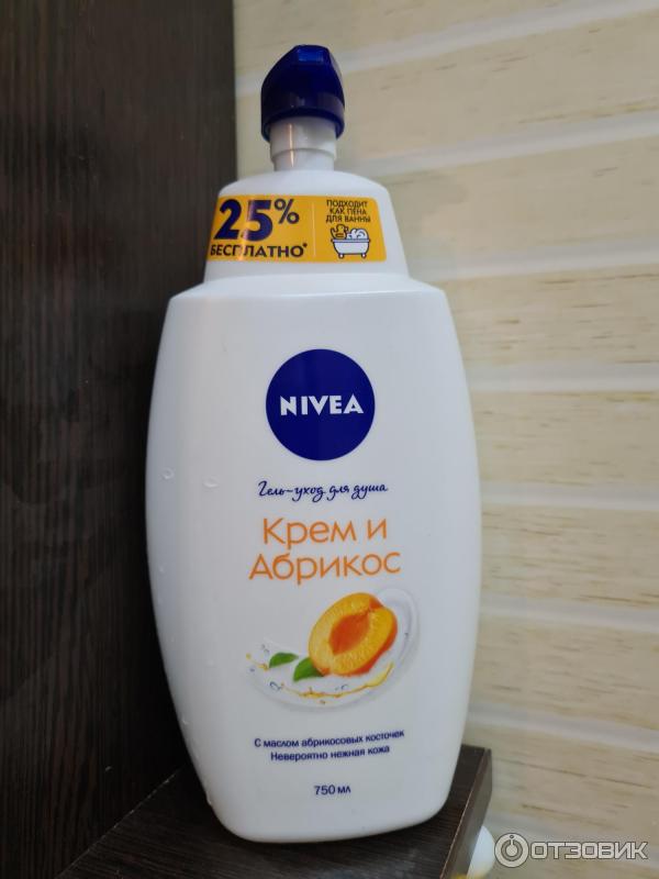 Гель-крем для душа Nivea Крем абрикос фото