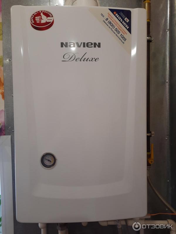 Газовый двухконтурный котел Navien deluxe 13k фото