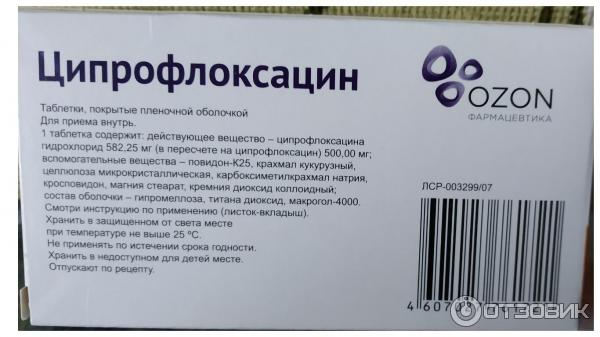 Ципрофлоксацин 500 Купить Минск