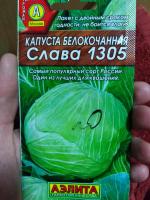 Семена капусты белокочанной Аэлита "Слава 1305" фото