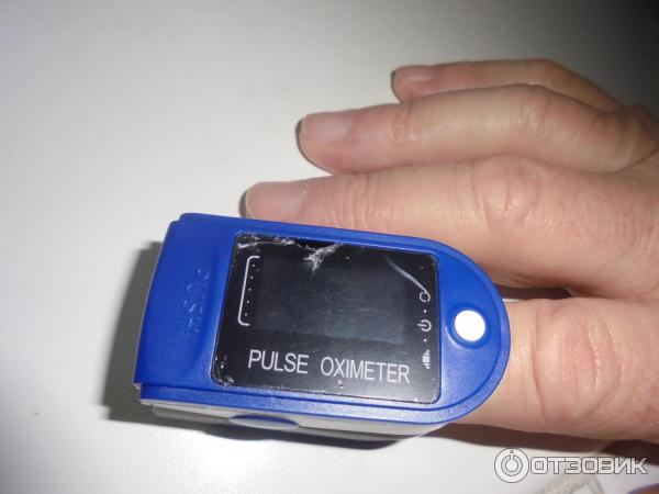 Пульсоксиметр на палец Fingertip Pulse Oximeter фото