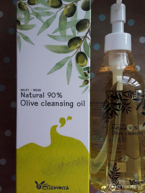 Elizavecca natural 90 olive cleansing oil. Гидрофильное масло Елизавекка.