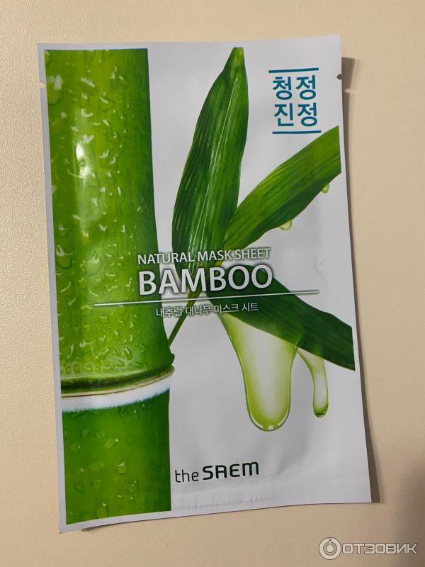 Тканевая маска The Saem Natural bamboo mask sheet фото