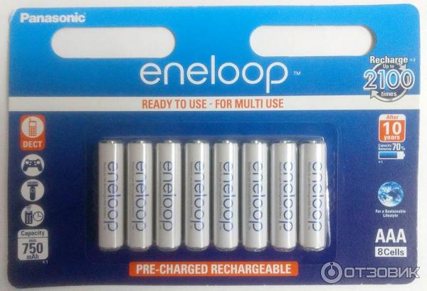 Аккумуляторы Panasonic Eneloop AAA Rechargeable Ni-MH Battery 750 mAh фото