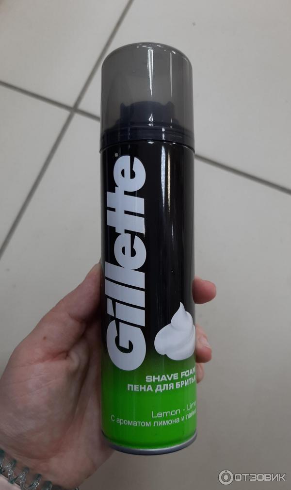 Пена для бритья Gillette Lemon Lime фото