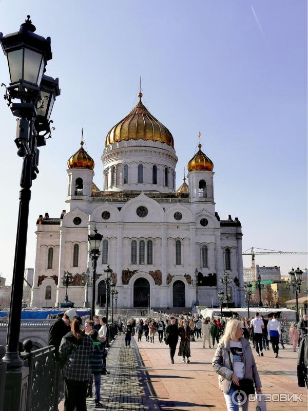 Смотровая площадка храма Христа Спасителя (Россия, Москва) фото