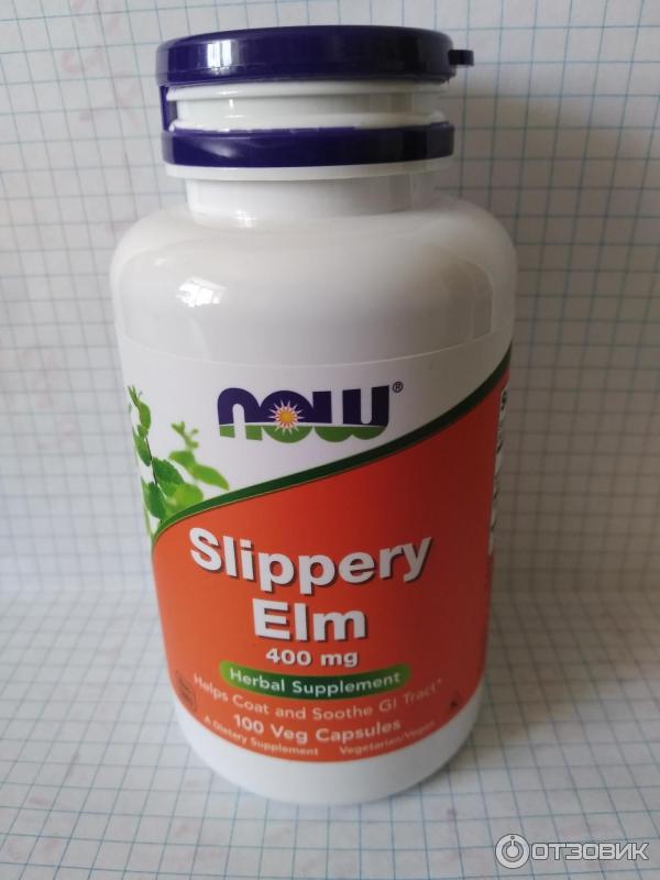 БАД Now Foods Скользкий вяз Slippery Elm фото