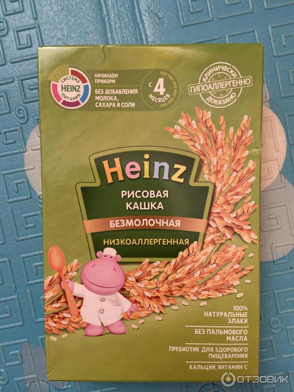 Рисовая кашка Heinz безмолочная низкоаллергенная фото