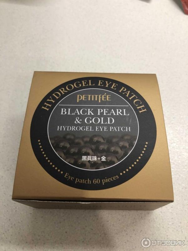 Гидрогелевые патчи для глаз Petitfee Black Pearl & Gold Hydrogel Eye Patch фото