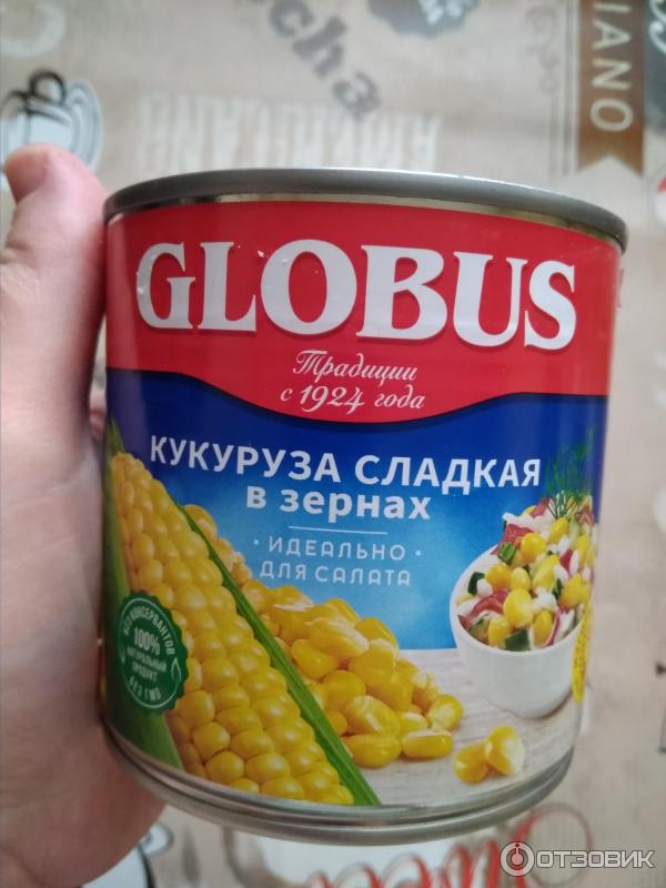 Кукуруза сладкая в зернах Globus фото