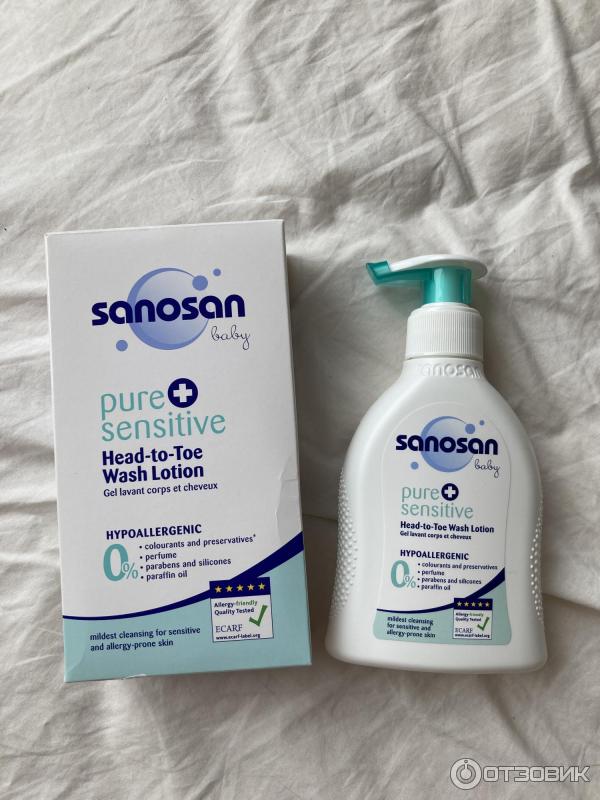 Средство для купания Sanosan Pure+Sensitive фото