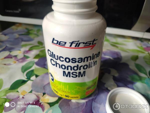 Препарат для суставов и связок Be First Glucosamine + Chondroitin + MSM фото