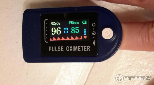 Пульсоксиметр на палец Fingertip Pulse Oximeter фото