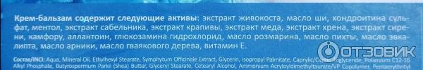 Крем-бальзам для суставов Твинс Тэк Живокост с хондроитином фото