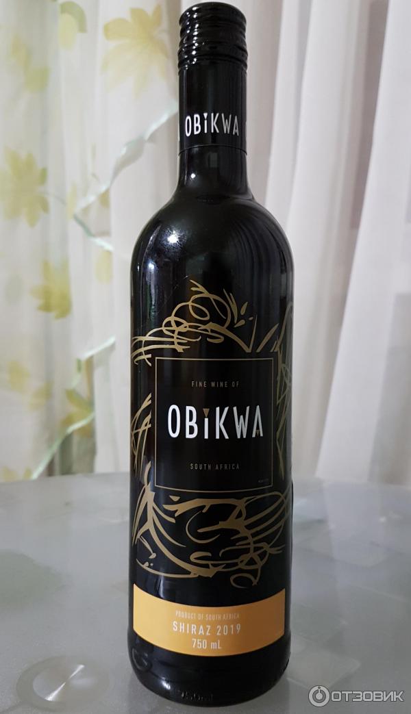 Вино красное сухое Obikwa Shiraz фото