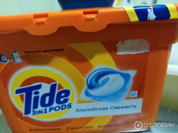 Капсулы для стирки Tide 3in1 Альпийская свежесть фото