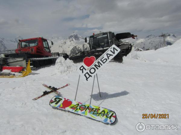 Канатная дорога в пос. Домбай (Россия, Карачаево-Черкессия) фото