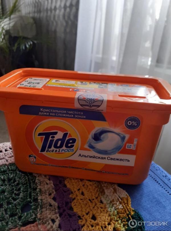 Капсулы для стирки Tide 3in1 Альпийская свежесть фото