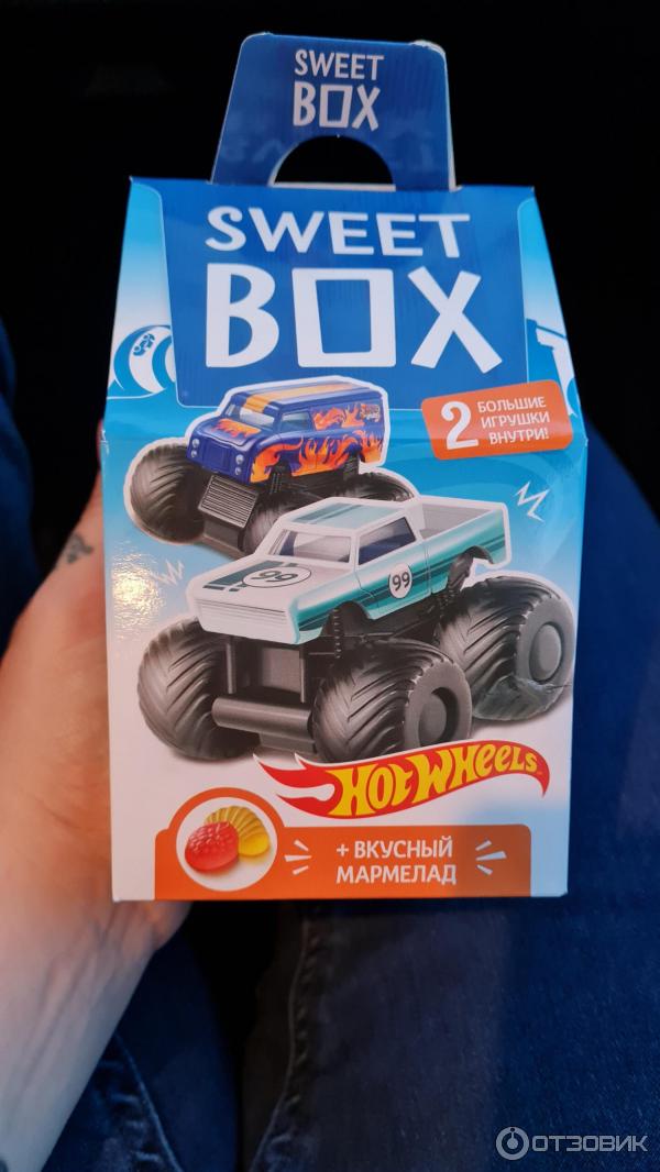 Игрушка с мармеладом SWEET BOX Hot wheels фото