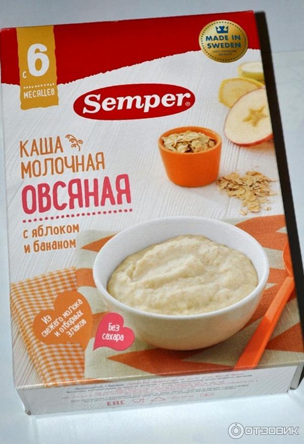 Молочная кукурузная каша Sempler фото