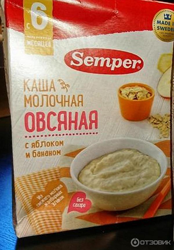 Молочная кукурузная каша Sempler фото