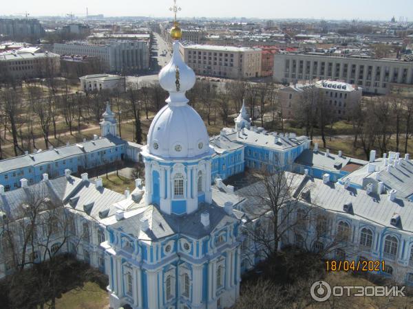 Смотровая площадка на звоннице Смольного собора (Россия, Санкт-Петербург) фото