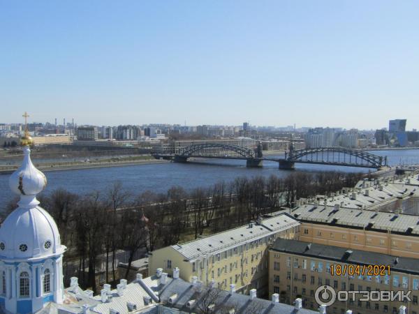 Смотровая площадка на звоннице Смольного собора (Россия, Санкт-Петербург) фото