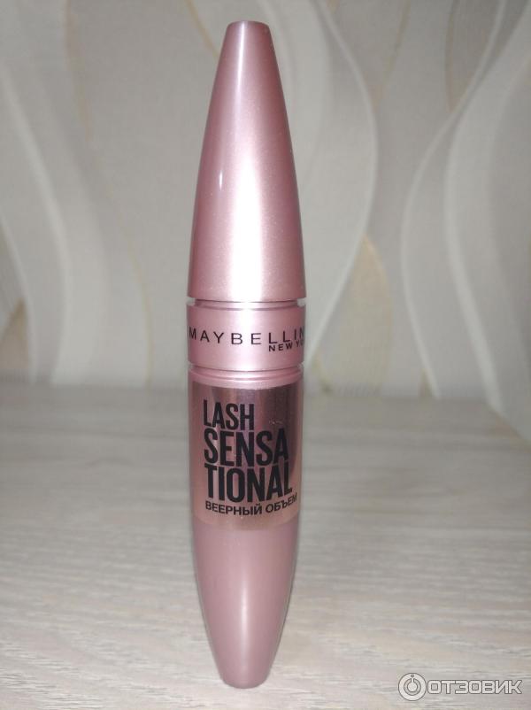 Тушь для ресниц Maybelline Веерный объем Lash Sensational Intense Black фото