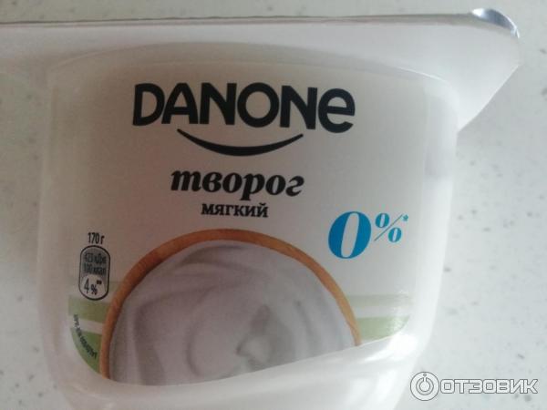 Творог мягкий Danone обезжиренный 0% фото