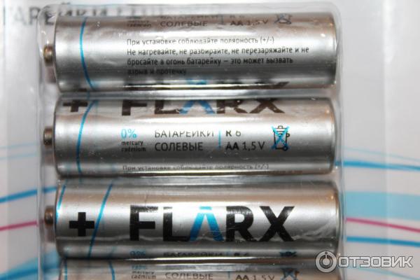 Батарейки солевые FLARX AA 1.5 V фото