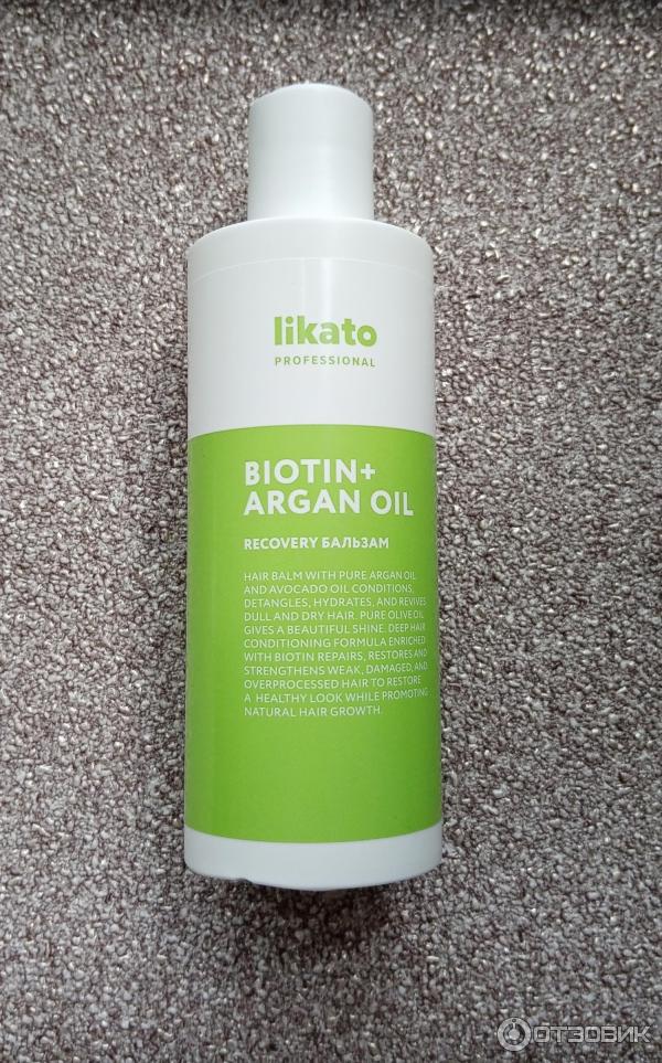 Бальзам для волос восстанавливающий Likato Biotin+argan oil фото