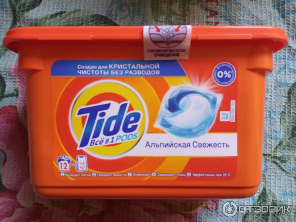 Капсулы для стирки Tide 3in1 Альпийская свежесть фото