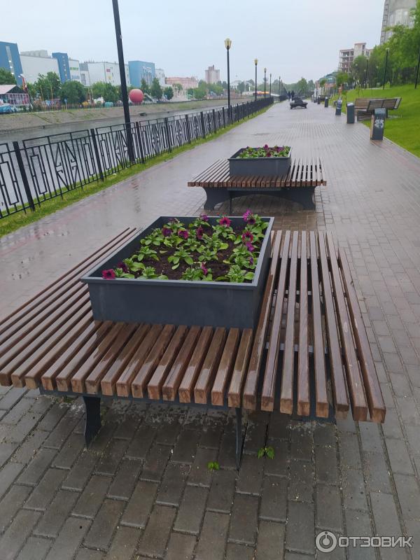 Набережная реки Уводь (Россия, Иваново) фото